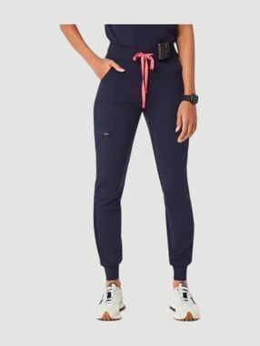 Figs Navy High Waisted Zamora Jogger